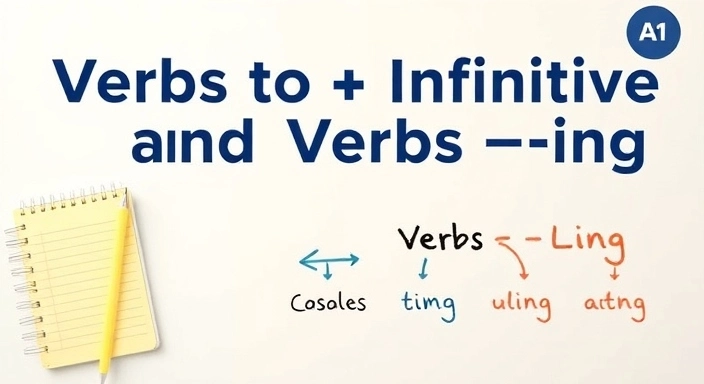 Verbs + to + infinitive and verbs + -ing